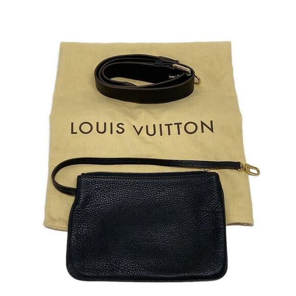 Louis Vuitton Handbag Mahina Selene PM M94035 Noir Black Leather - Picture 8 of 15